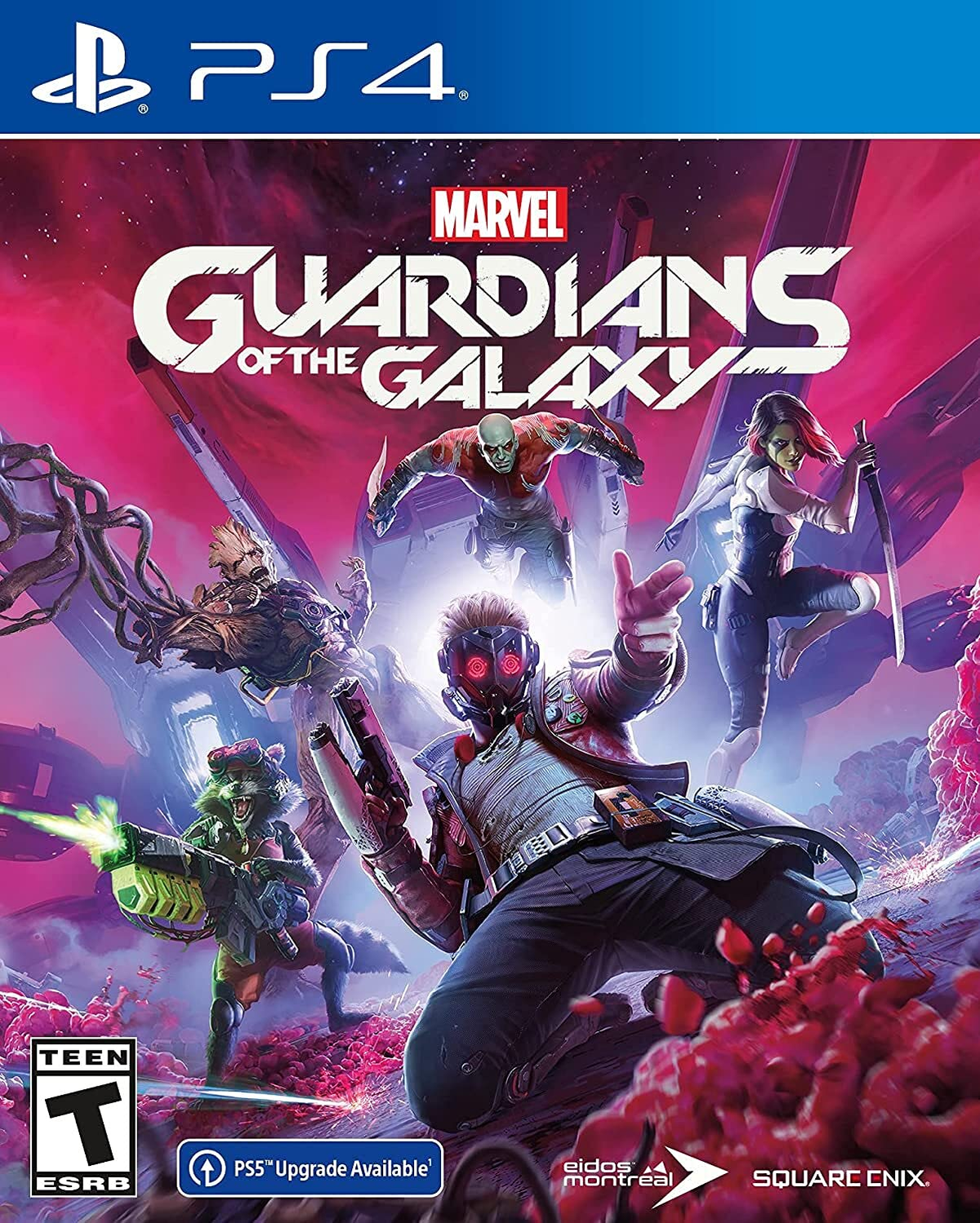MARVEL GUARDIANS OF THE GALAXY - PlayStation 4 representative cover art