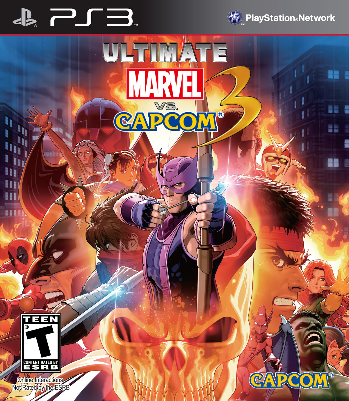 ULTIMATE MARVEL VS CAPCOM 3 [T] - PlayStation 3 representative cover art
