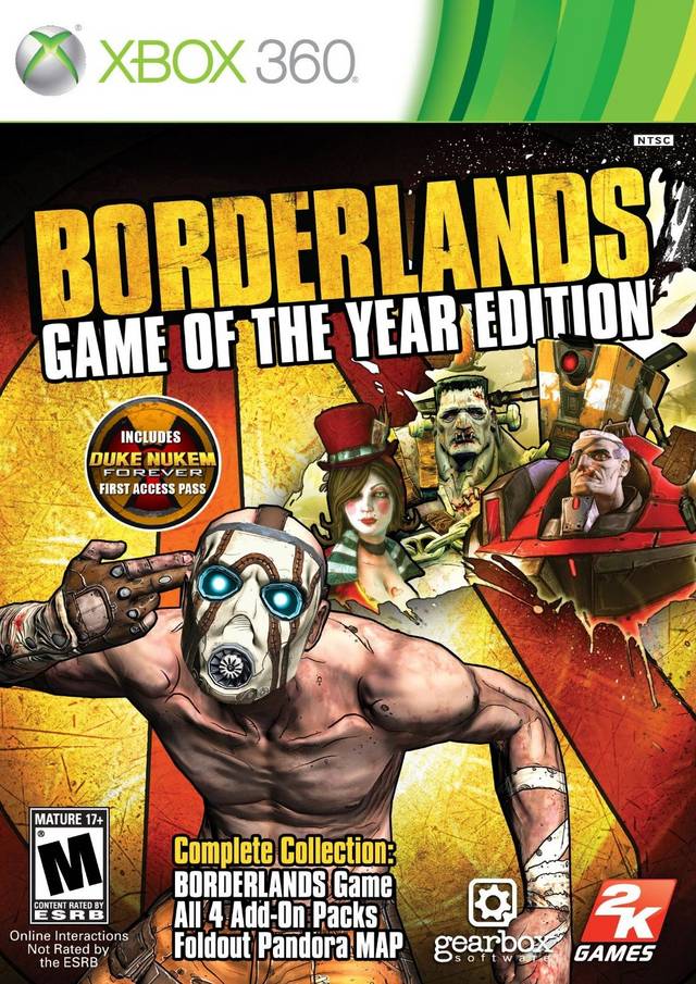 BORDERLANDS GOTY [M] - Xbox 360 representative cover art