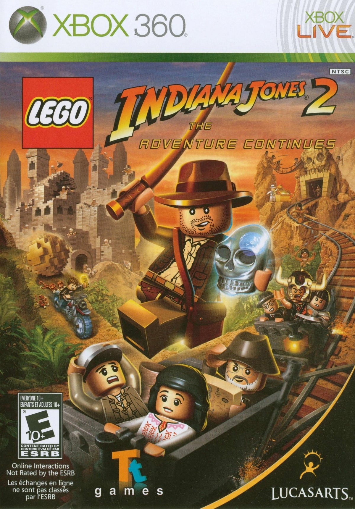 LEGO INDIANA JONES 2 ADVENTURE - Xbox 360 representative cover art