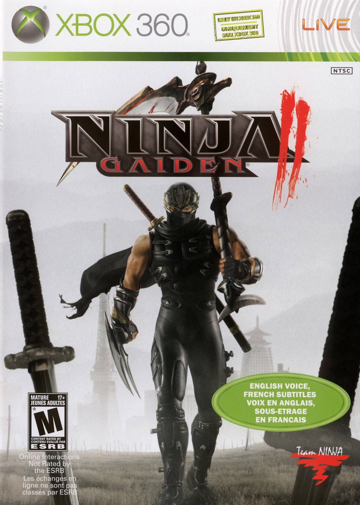 NINJA GAIDEN 2 [M] - Xbox 360 representative cover art
