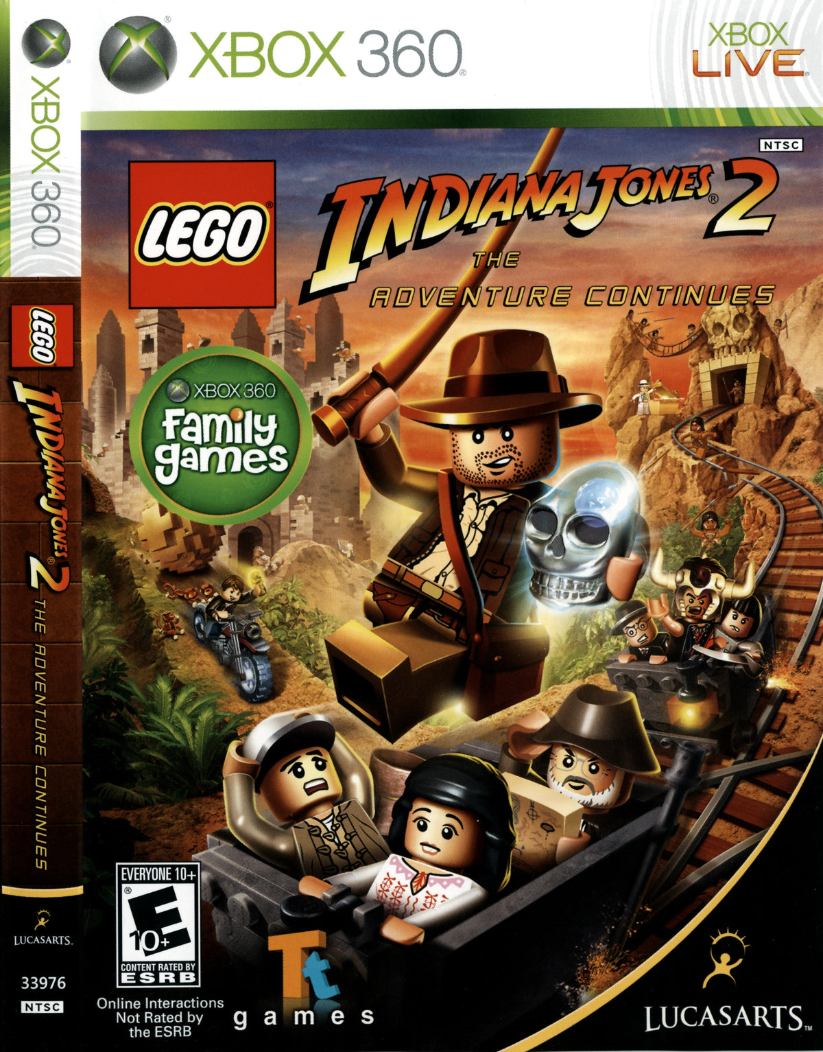 LEGO INDIANA JONES [E10] - Xbox 360 representative cover art