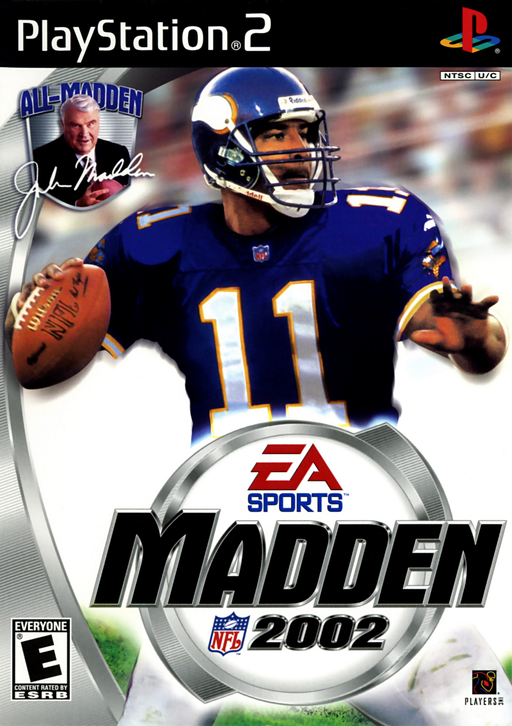 MADDEN 2002 [E] - PlayStation 2 - representative cover artwork; actual packaging may vary