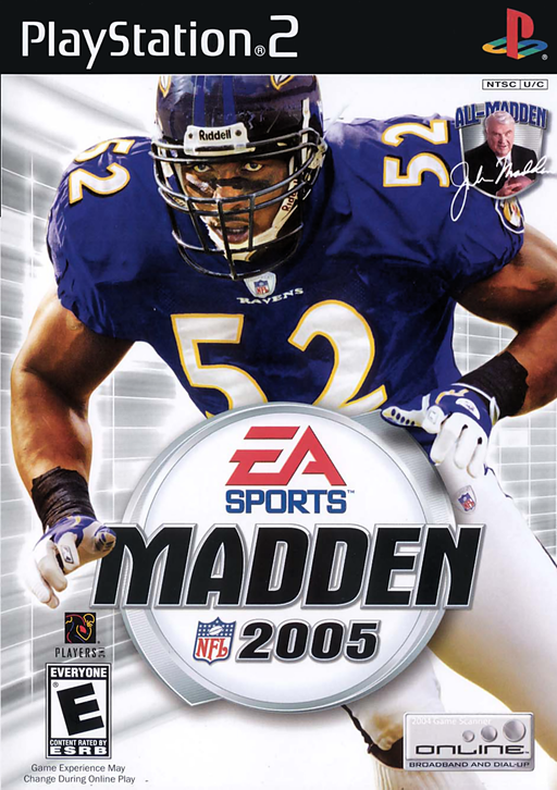 MADDEN 2005 [E] - PlayStation 2 - representative cover artwork; actual packaging may vary