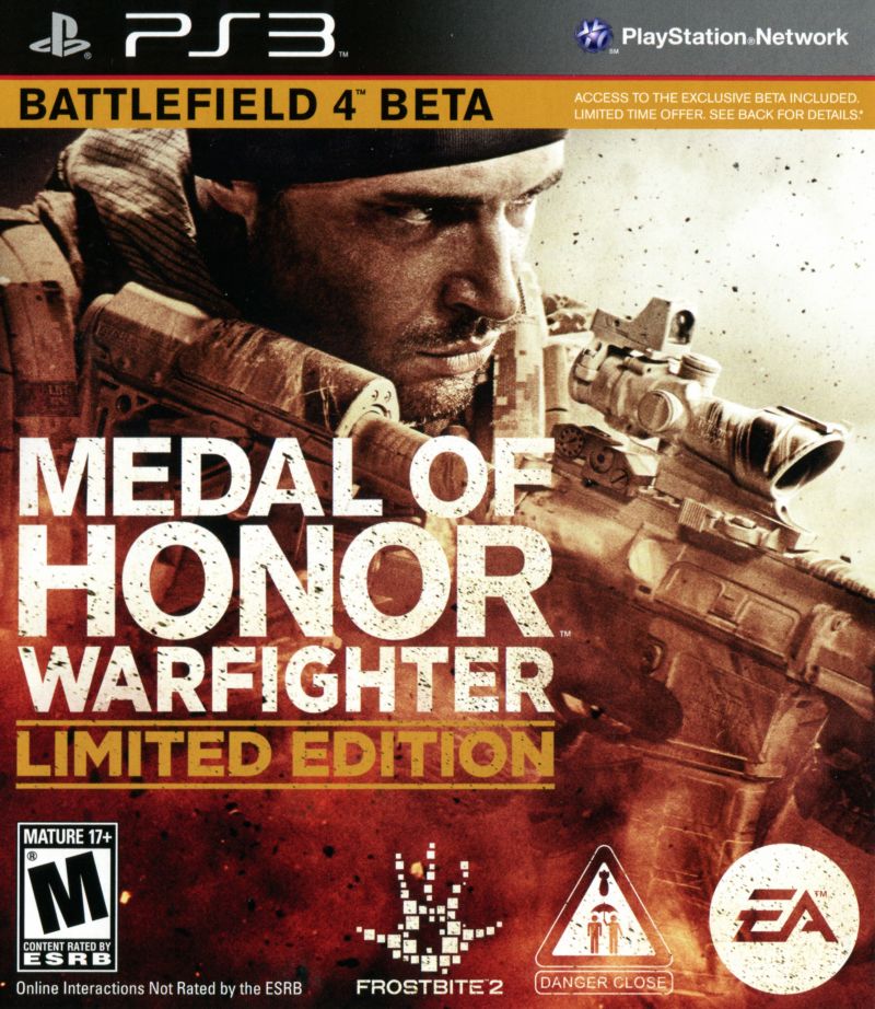 MEDAL OF HONOR WARFIGHTER - PlayStation 3 representative cover art