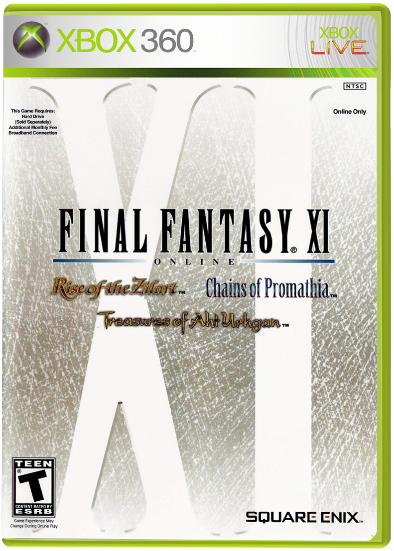 FINAL FANTASY XI ONLINE*** [T] - Xbox 360 representative cover art