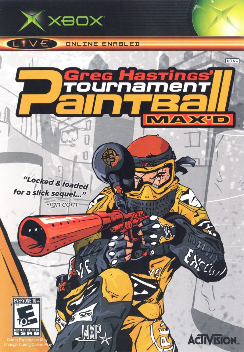 GREG HASTINGS TOURNAMENT PAINTBALL MAXD [E10] - Xbox representative cover art