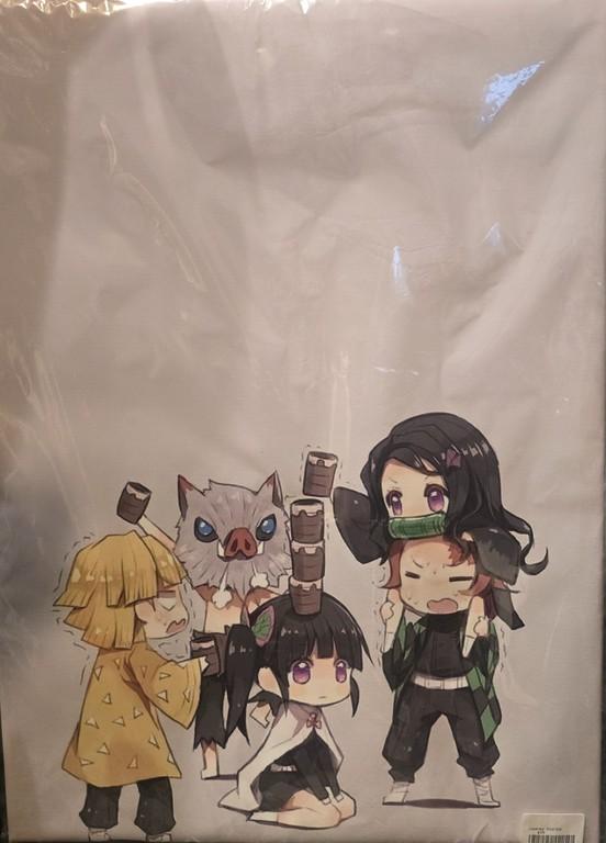Demon Slayer chibis art - Small Poster Print