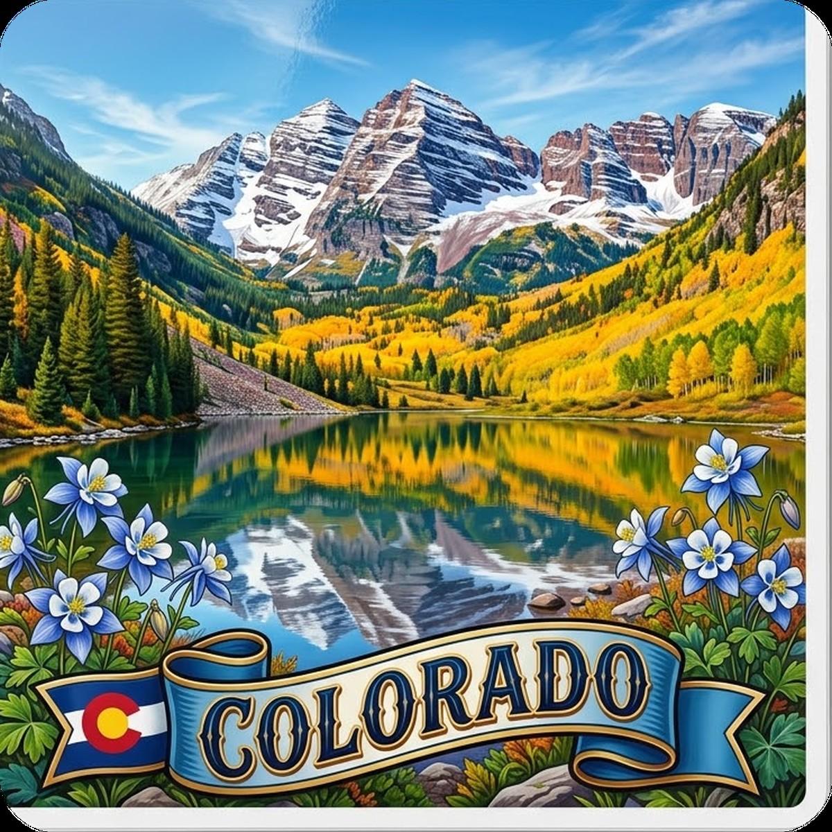 Colorado State Design - 6 inch Sticker Popular