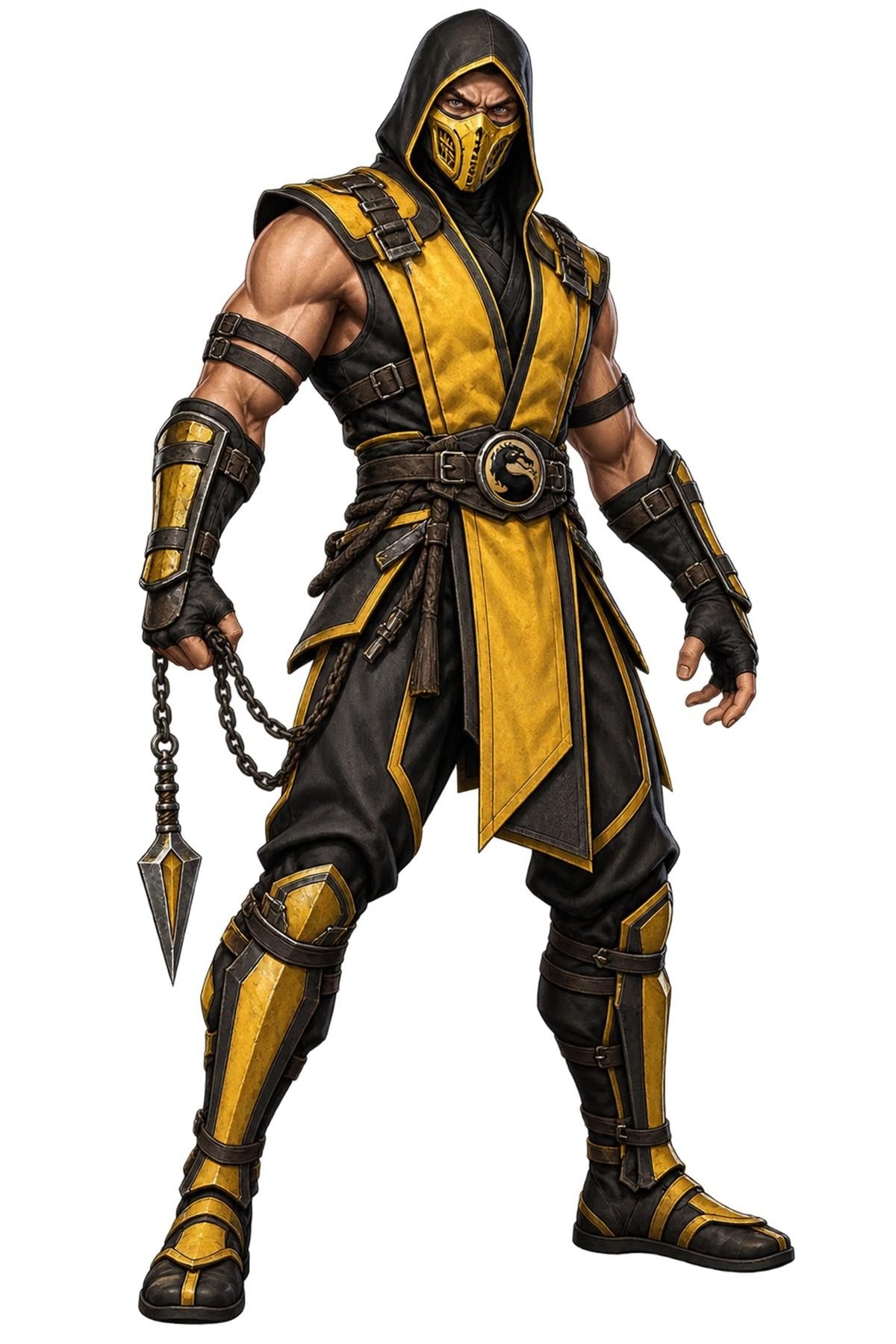 Scorpion Mortal Kombat Character Design - XL Laser Cut