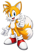 Miles Tails Prower Character Graphic Artwork - XL Laser Cut