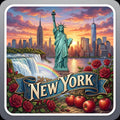New York State Design - 6 inch Sticker Popular