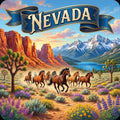 Nevada State Design - 6 inch Sticker Popular