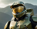 Master Chief Sci-Fi Armor Helmet Design - Small Poster Print