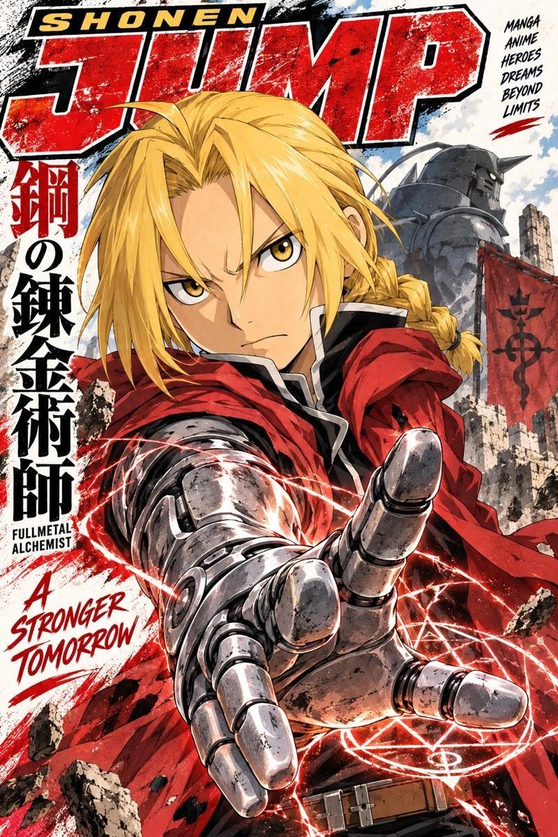 Fullmetal Alchemist Edward Elric Transmutation Artwork - Small Wood Print
