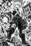 Katsuki Bakugo Manga Panel Wall Art - Small Wood Print