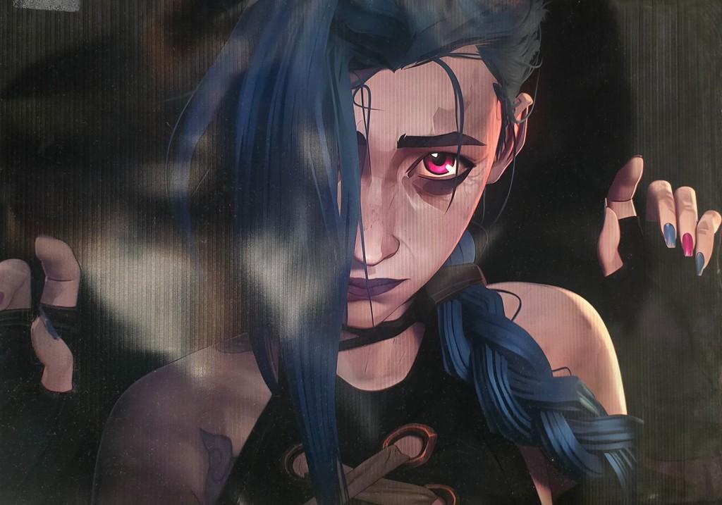 Jinx from Arcane - Large Poster Print