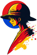 One Piece Luffy Minimalist Pop Art Design - Large Laser Cut