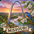 Missouri State Design - 6 inch Sticker Popular