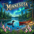 Minnesota State Design - 6 inch Sticker Popular