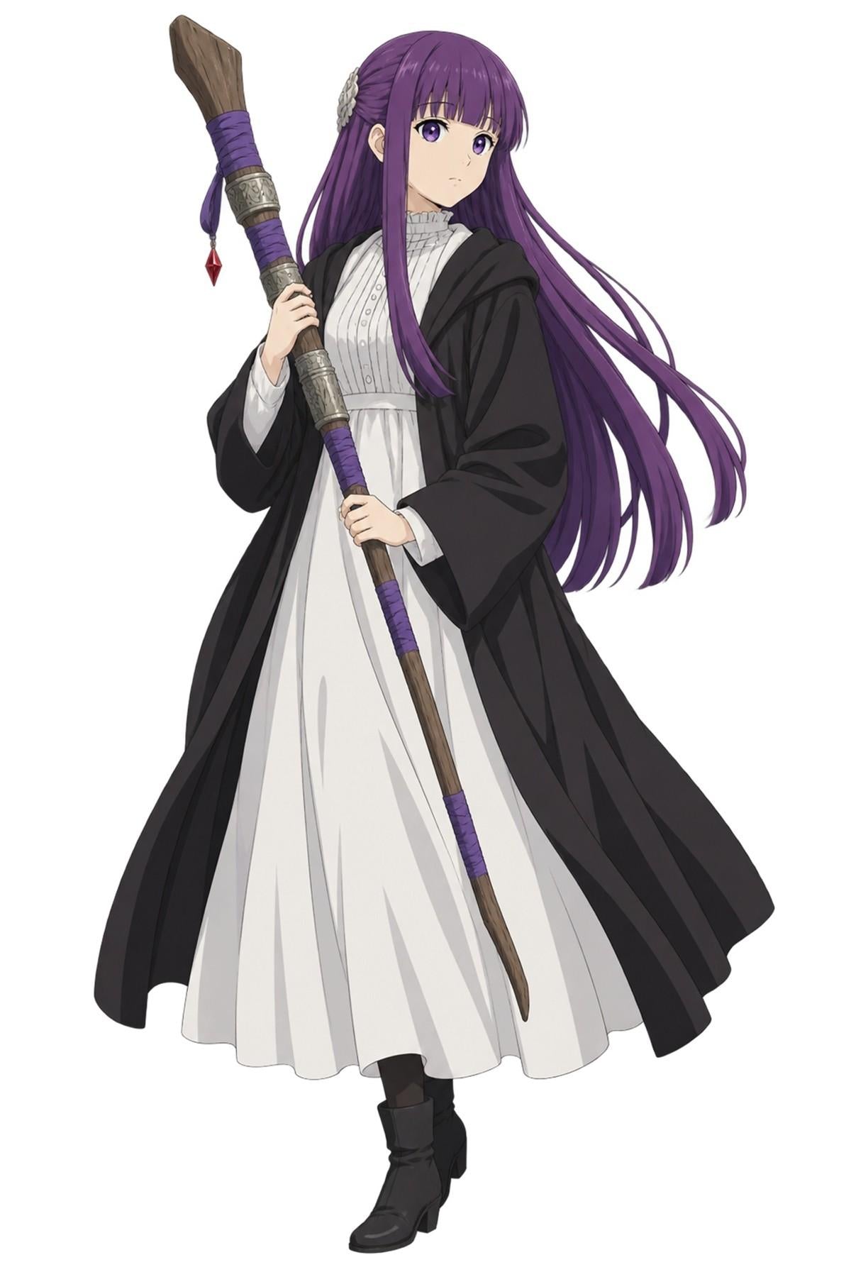 Fern Holding Staff Anime Character Design - XL Laser Cut