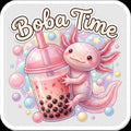 Axolotl Boba - 6 inch Sticker Popular