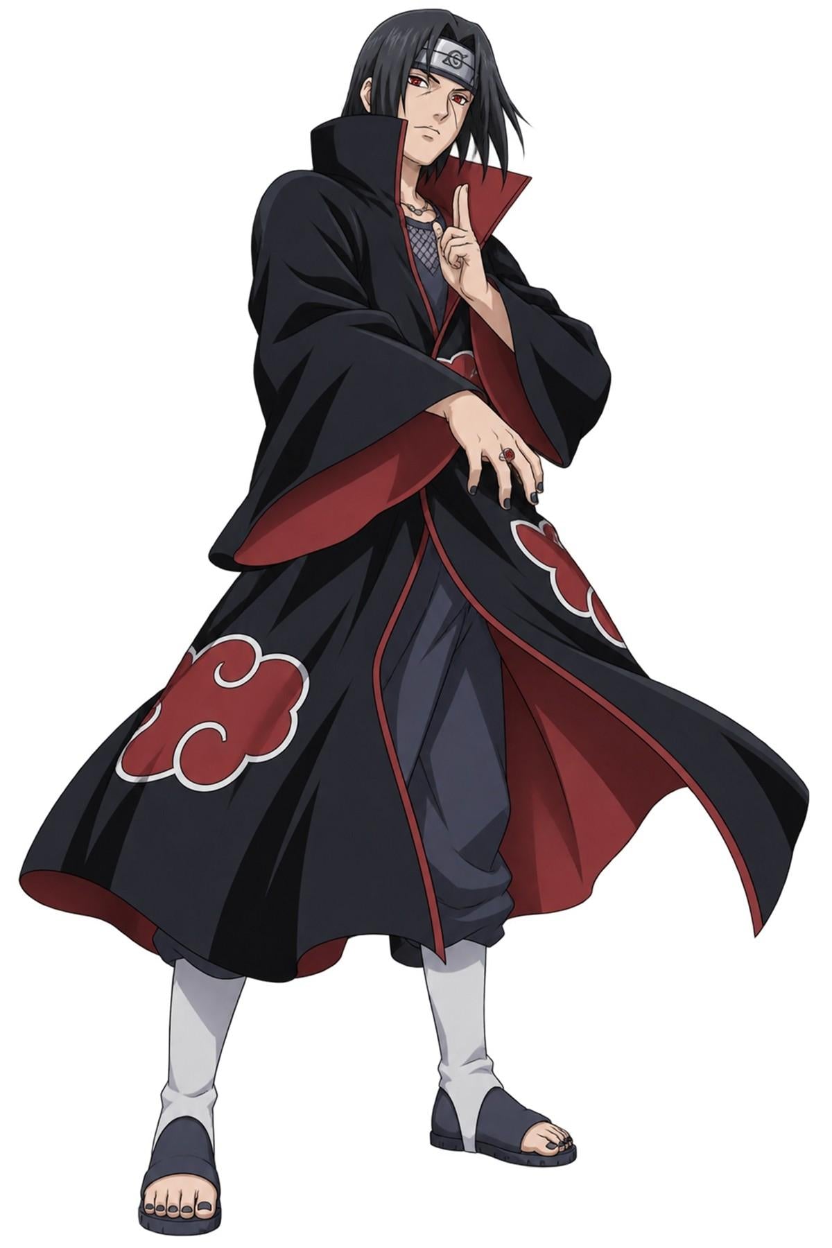 Itachi Uchiha Akatsuki Cloak Anime Artwork - Small Laser Cut