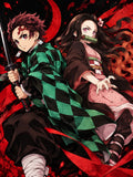 Demon Slayer Tanjiro Nezuko Crimson Bond - Small Poster Print
