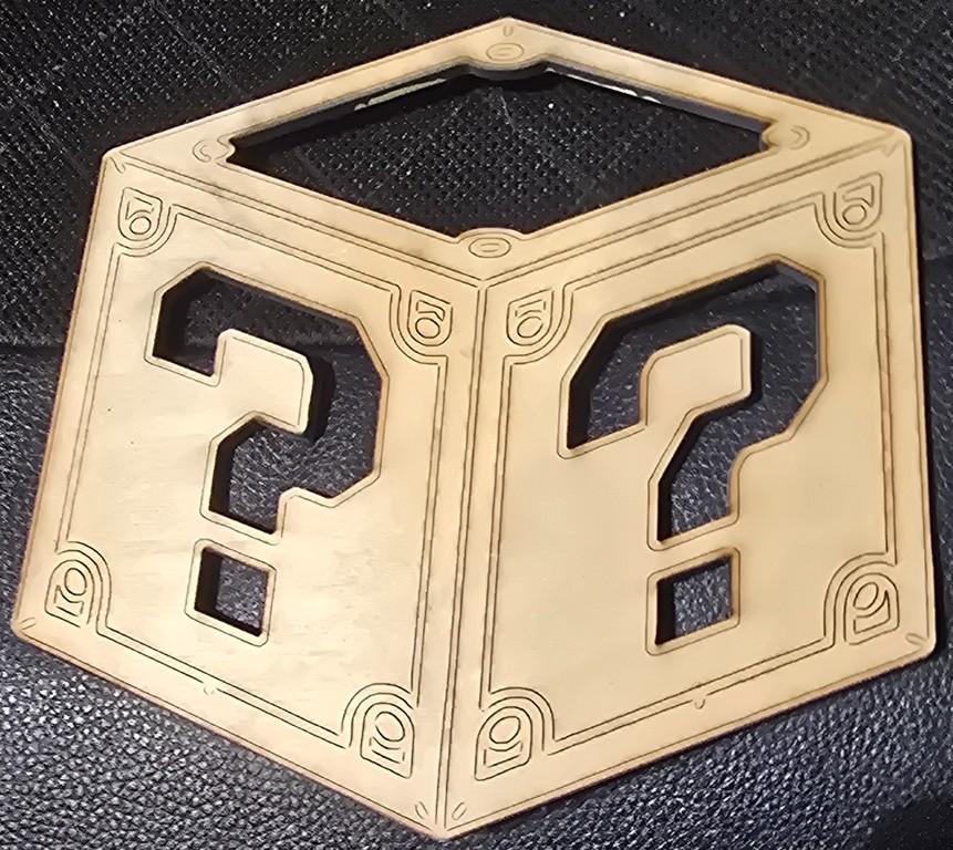 Mystery Box from Mario Kart - Small Laser Cut