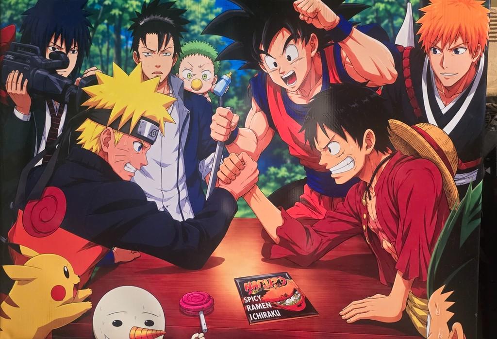 Shonen Jump crossover characters - Small Poster Print