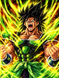Dragon Ball Broly Black Hair Armor - Small Poster Print