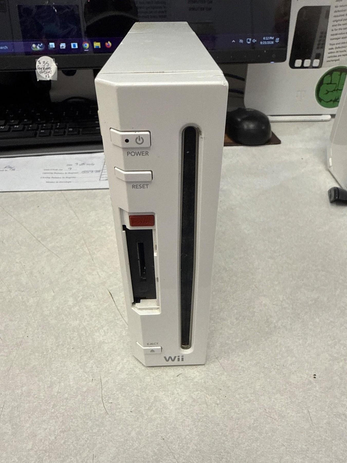 White Nintendo Wii System-WII