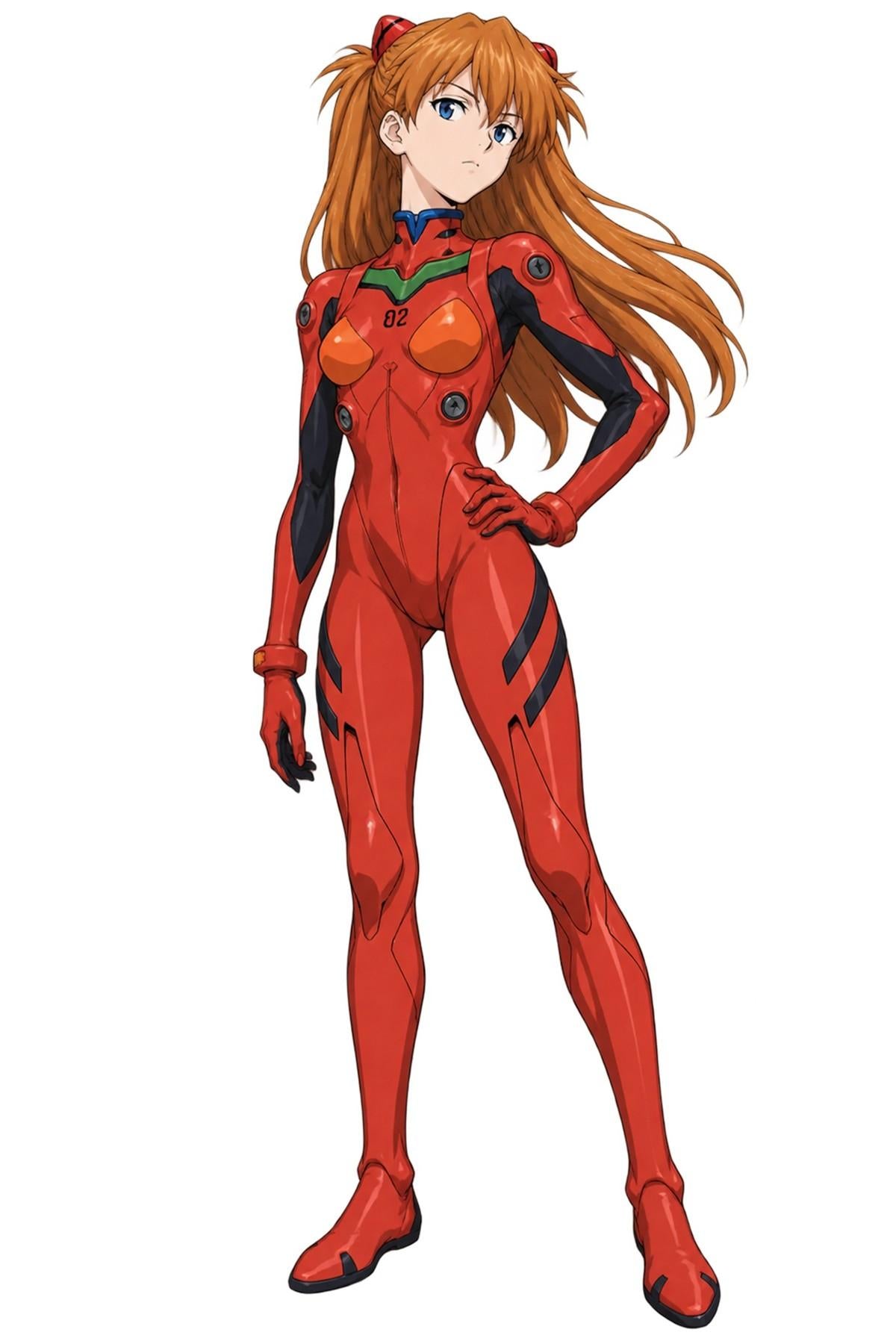 Asuka Langley Soryu Plugsuit Illustration - XL Laser Cut