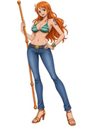 Nami One Piece Character Design - Large Laser Cut