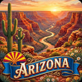 Arizona State Design - 6 inch Sticker Popular