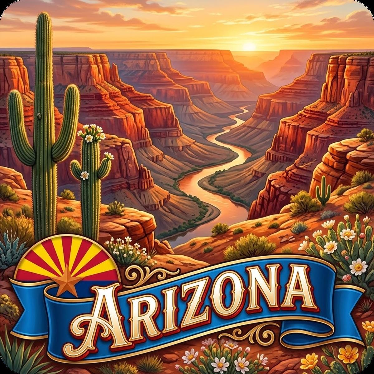 Arizona State Design - 6 inch Sticker Popular