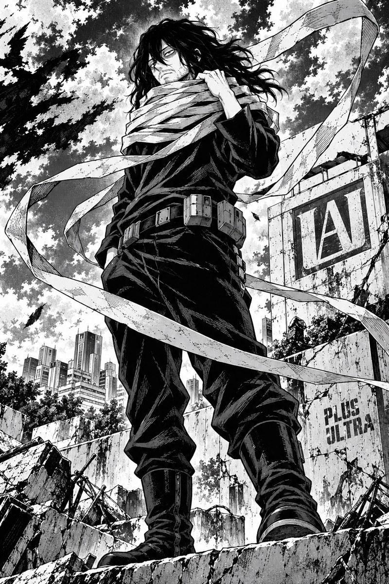Shota Aizawa My Hero Academia Manga Art - Small Wood Print