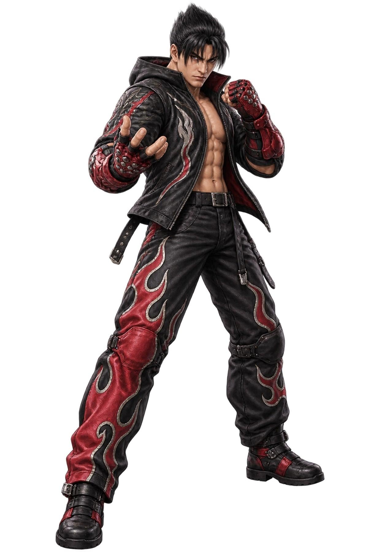 Jin Kazama Fighting Pose Figure - XL Laser Cut