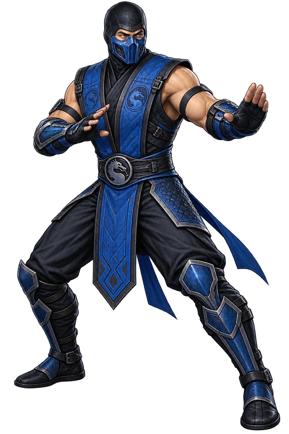 Sub-Zero Mortal Kombat character illustration - XL Laser Cut