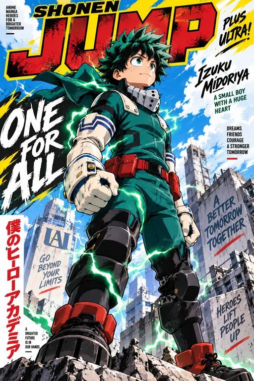 Izuku Midoriya from My Hero Academia - Large Poster Print