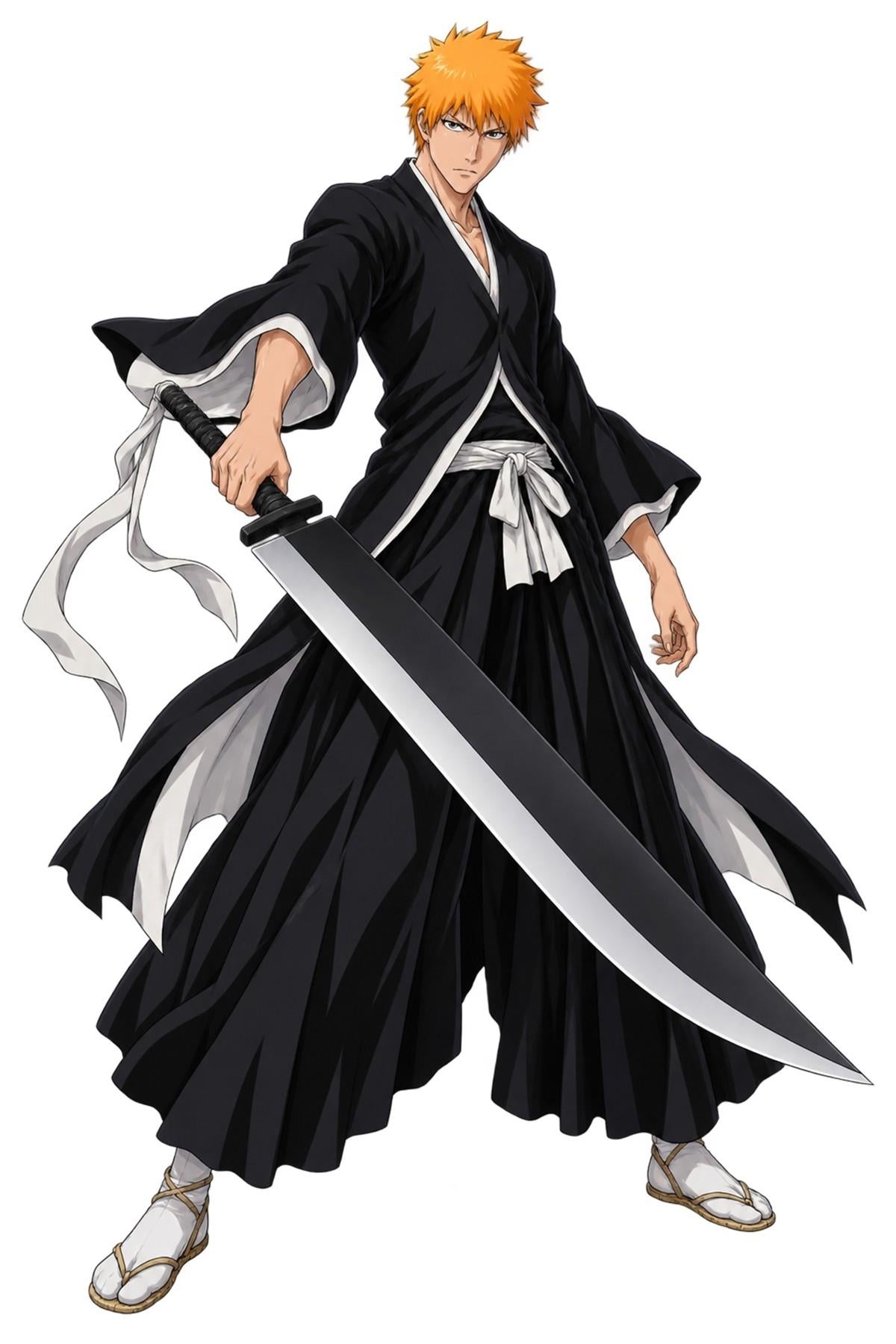 Ichigo Kurosaki Soul Reaper Artwork - Small Laser Cut