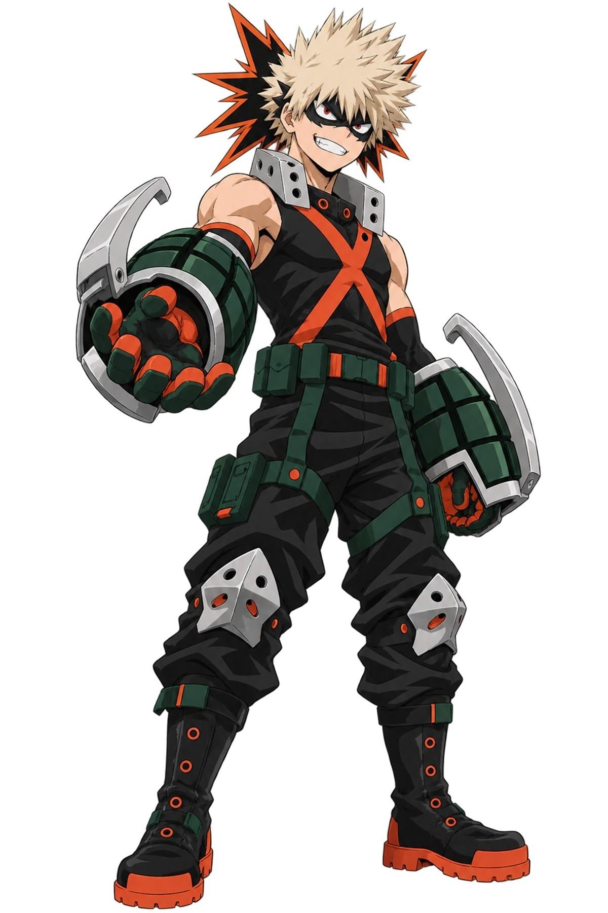 Katsuki Bakugo Hero Costume Artwork - Medium Laser Cut