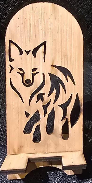Fox Phone Stand - Small Laser Cut