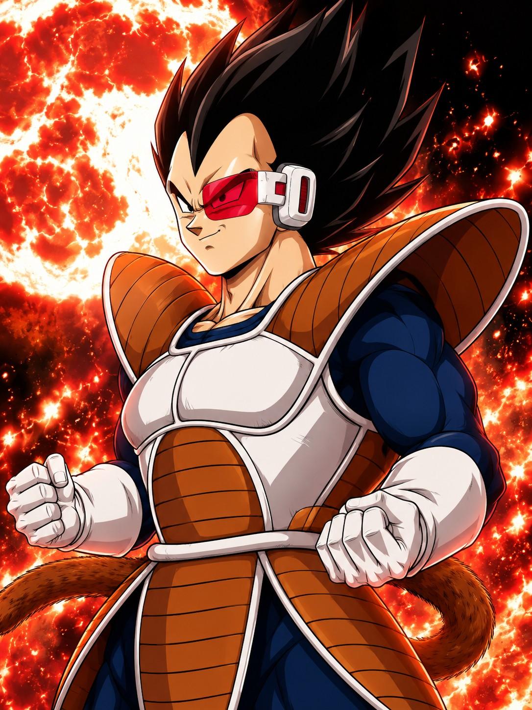 Dragon Ball Vegeta Scouter - Small Poster Print