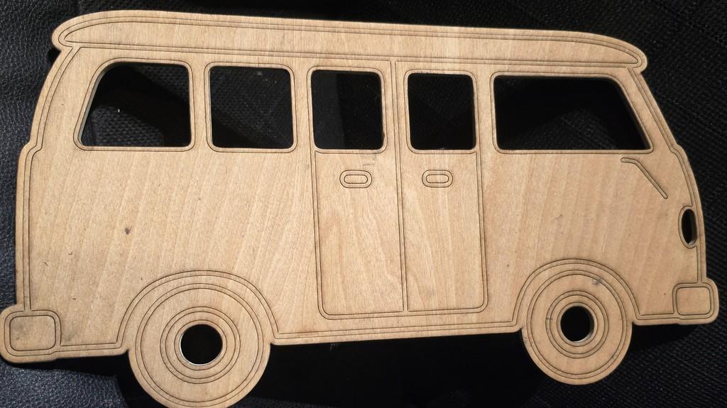 Volkswagen camper van - Large Laser Cut