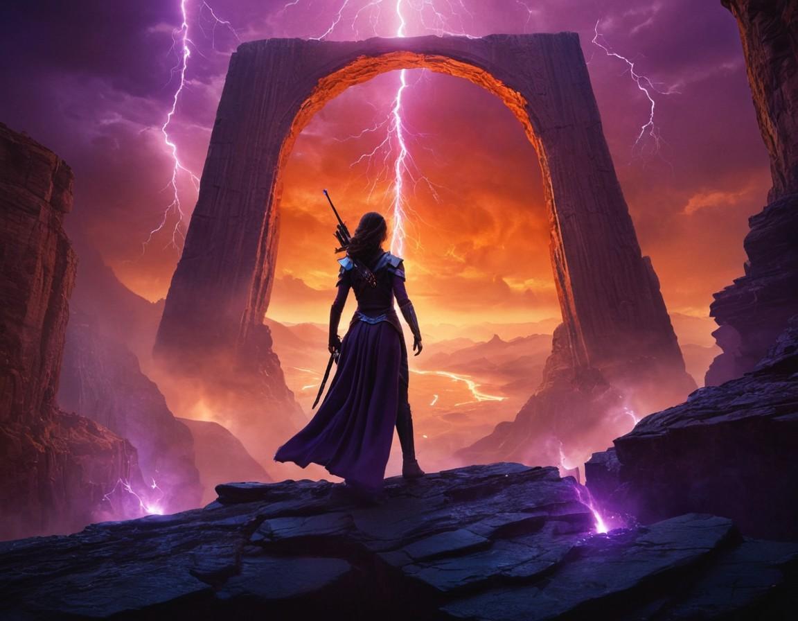 Warrior Before Storm Gateway - Small Poster Print