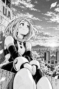 Ochaco Uraraka My Hero Academia Manga Illustration - Small Wood Print