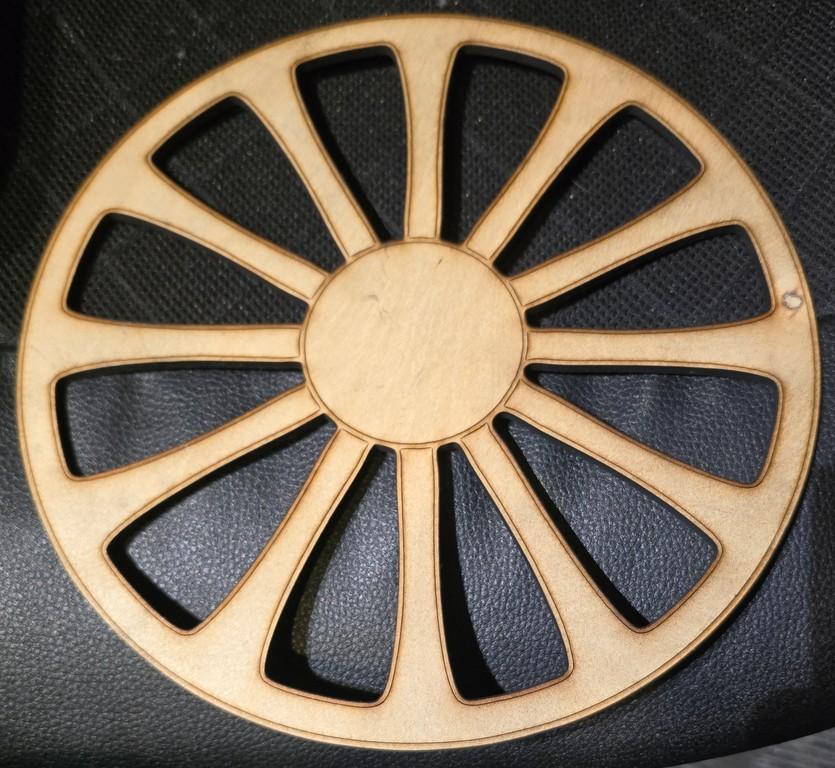 wagon wheel - Medium Laser Cut