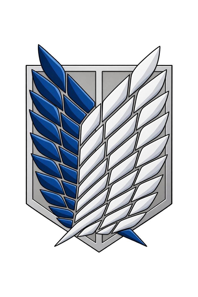 034-Survey-Corps-wings - Standard Sticker