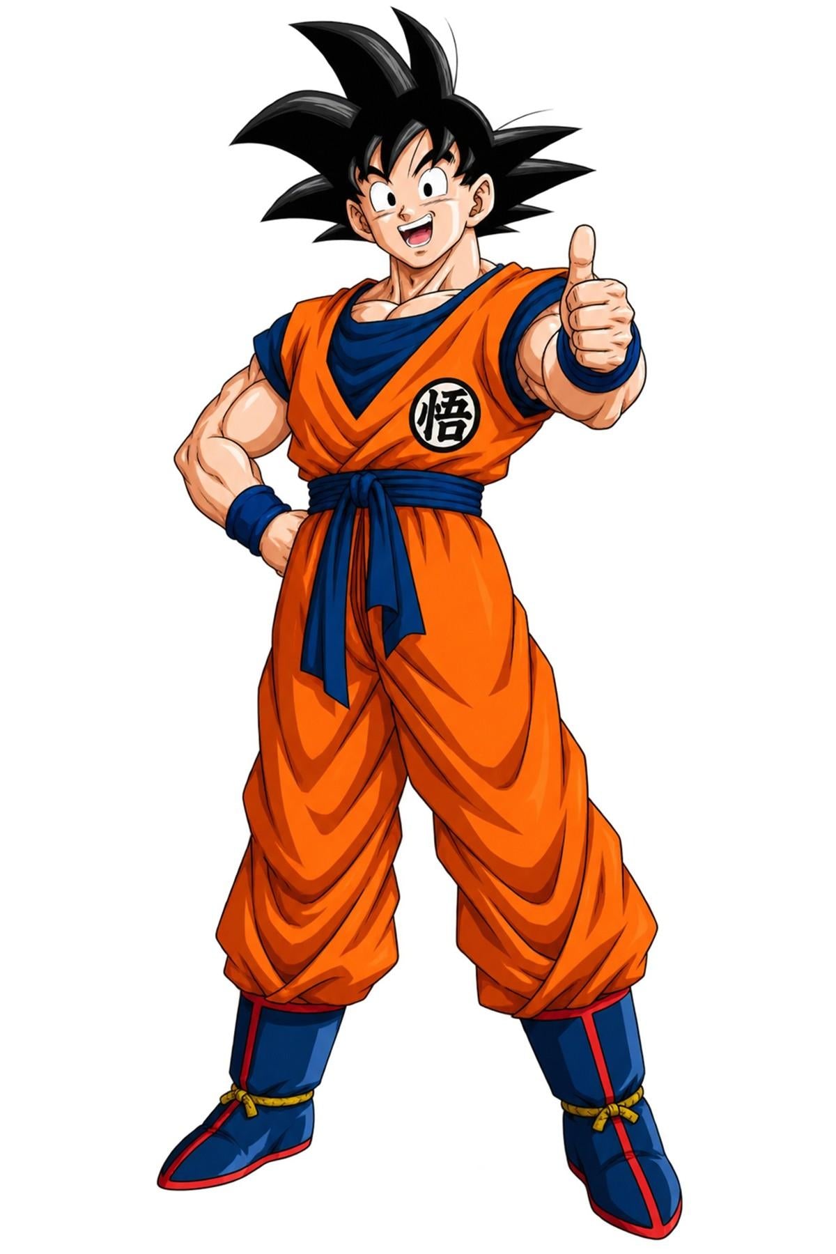 Goku Thumbs Up Dragon Ball Artwork - Medium Laser Cut